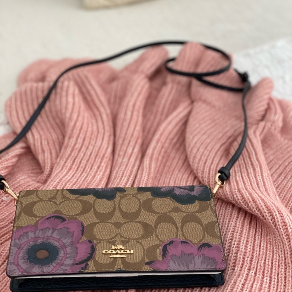 🆕 COACH | Purple Floral Purse BOXED - Picture 8 of 16